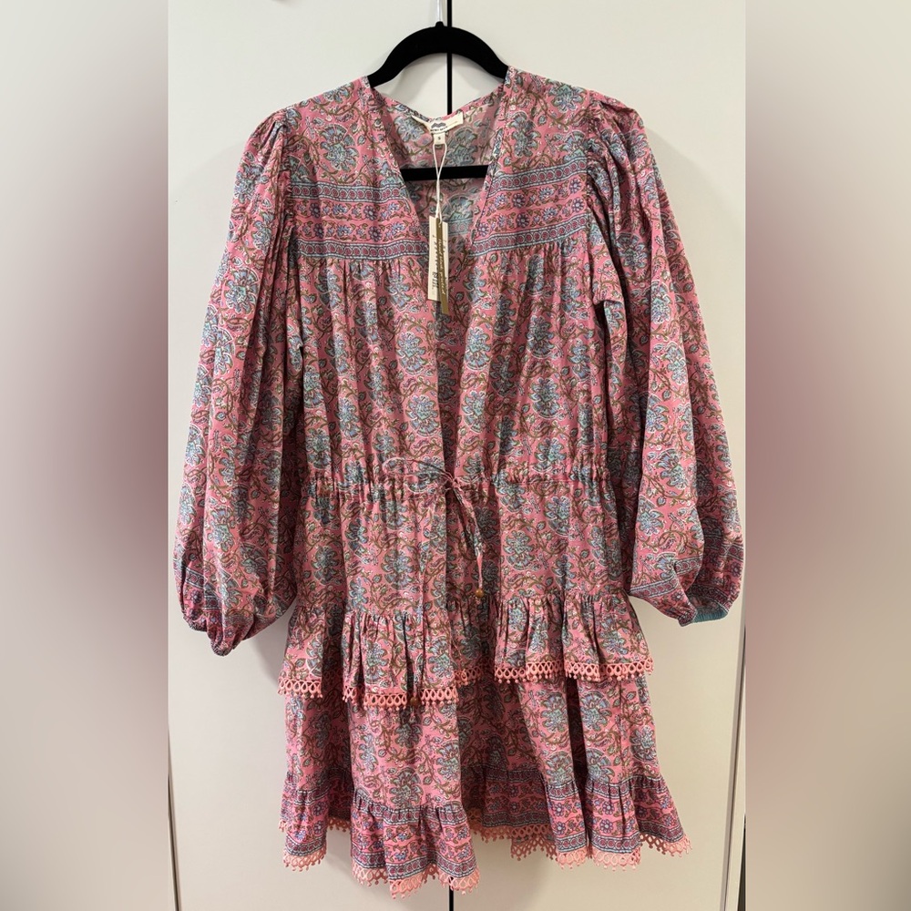 Nobi Montauk Dress in Pink cotton